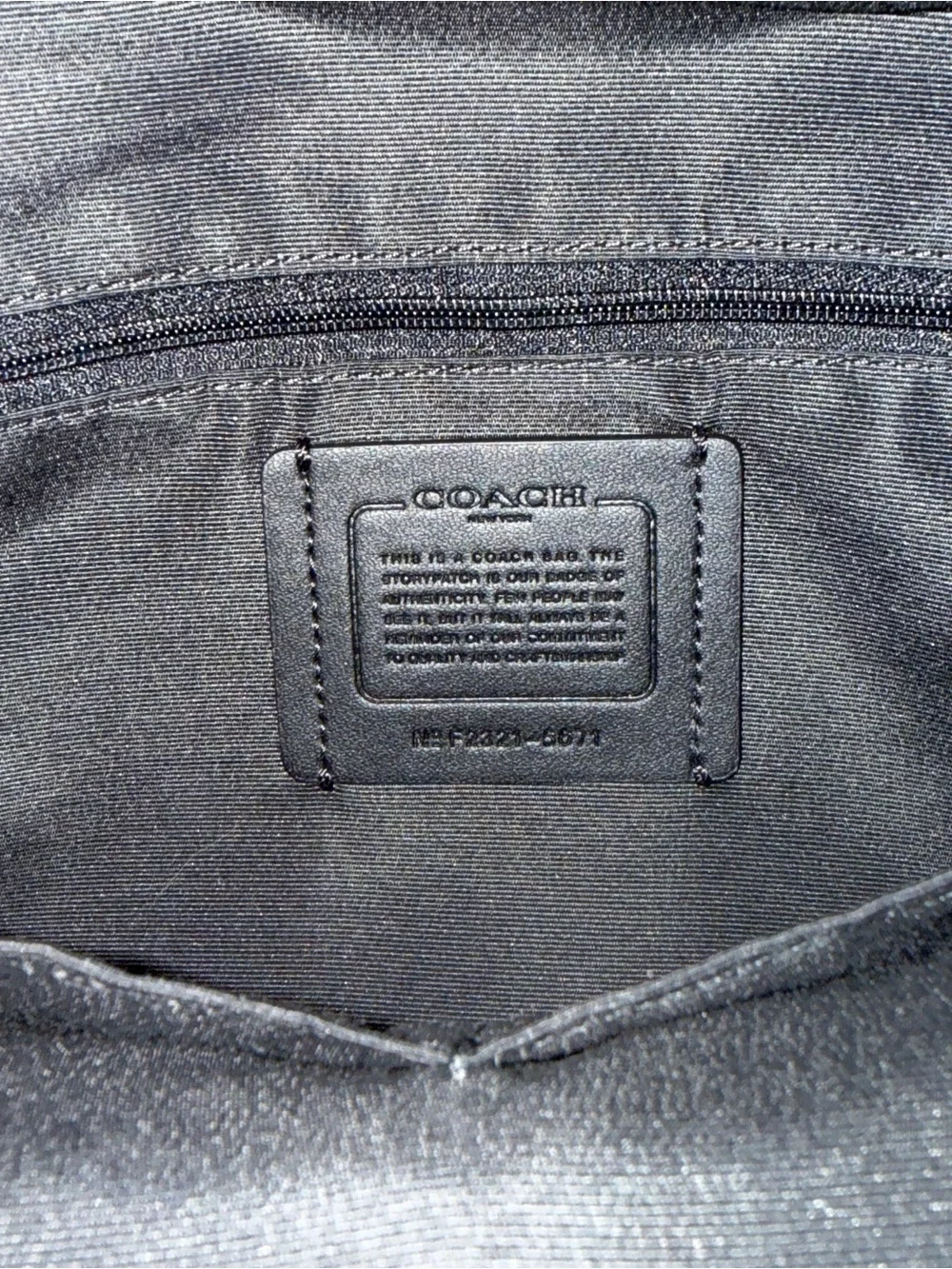 Mini Coach Brown Signature Canvas Backpack with Black Front Pocket